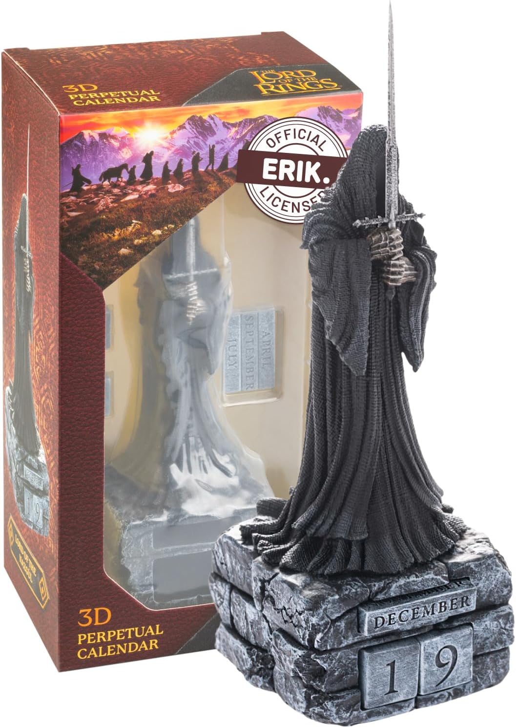 Grupo Erik Perpetual Calendar - The Lord Of The Rings Merchandise | Desk Calendar, Home Office Desk Accessories, Home Decor Accessories | Lord Of The Rings Gifts, LOTR Gifts