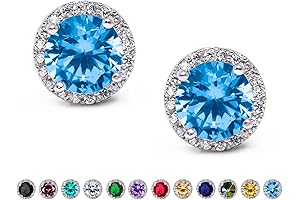 Cubic Zirconia Stud Earrings for Princess Peach Cosplay