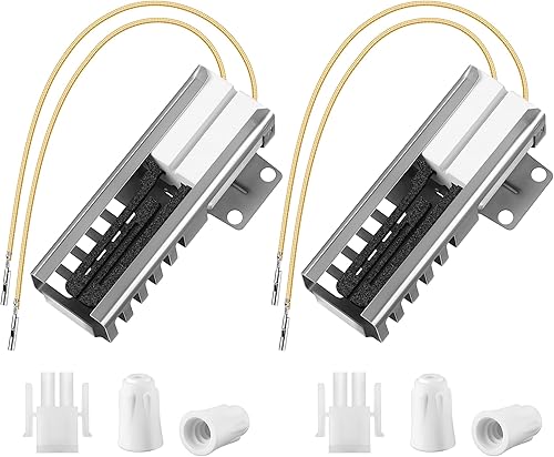 Miniatura 1 de Dreyoo Paquete de 2 encendedores de horno de gas compatibles con horno de cocina Samsung DG94-00520A, encendedor de horno plano con conector y