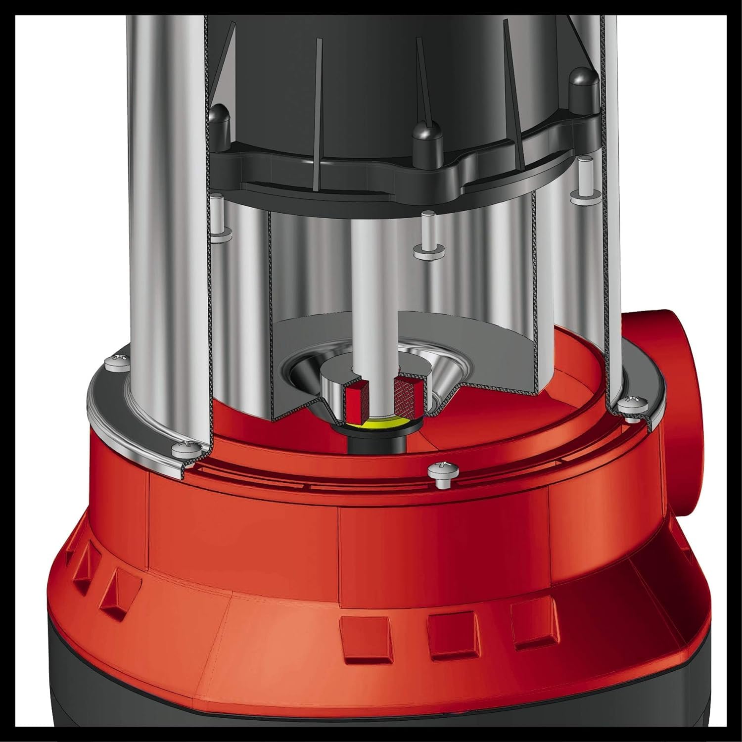 Einhell Pompe d'évacuation pour eaux claires GC-SP 3580 LL (350 W, Hauteur de refoulement 7,5 m, Câble d‘alimentation 10 m, Corps en PVC, Poignée de transport)