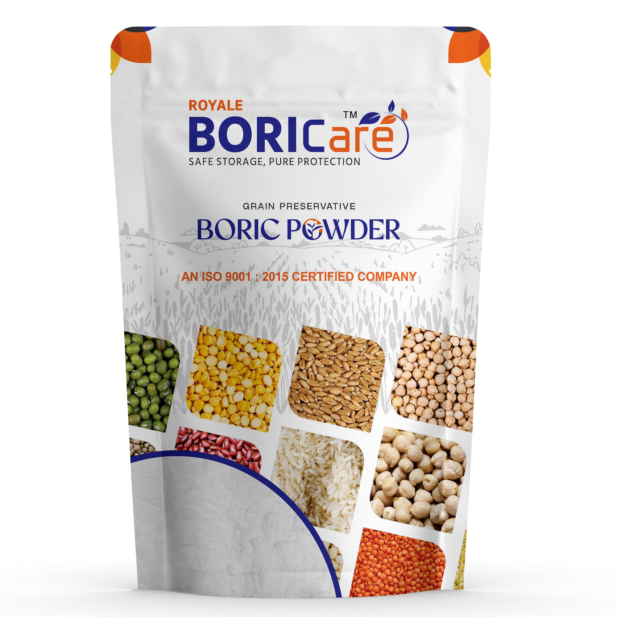 BORICare Boric Acid Powder, 100g Pack of 1 For Grain Preservation, 99.5% Pure Boric Acid Powder, Multipurpose Boric Acid Powder for Rice, Pulse Preservation, Carrom Board Powder & Cockroach