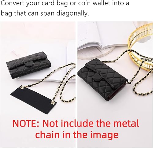 Miniatura 6 de WADORN Organizador de fieltro de 3 tamaños para cartera Pochette, organizador de bolsa de sobre, billetera con tapa, accesorios de conversión de