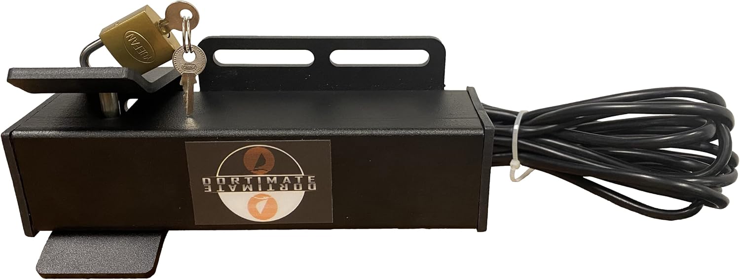 EL10 Automatic Electric Lock for Swing Gate Opener - 24VDC Outdoor Security Kit - Black