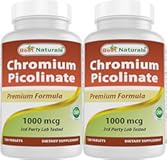 Best Naturals Chromium Picolinate 1000 mcg 120 Tablets (120 Count (Pack of 2))