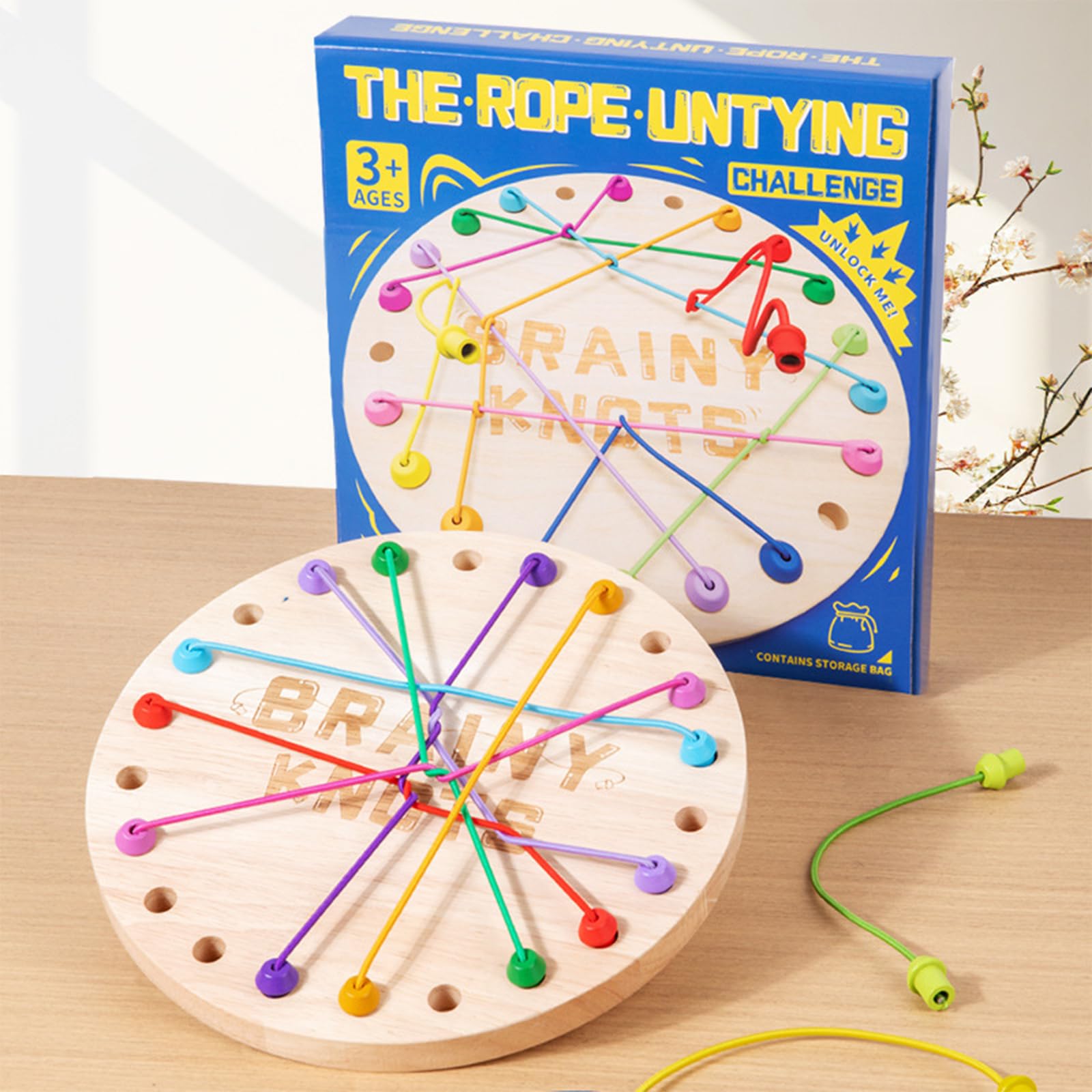 Brainy Knots gra rozplątywania lin, Brainy Knots Game, Brainy Knots Rope, do interakcji z rodziną