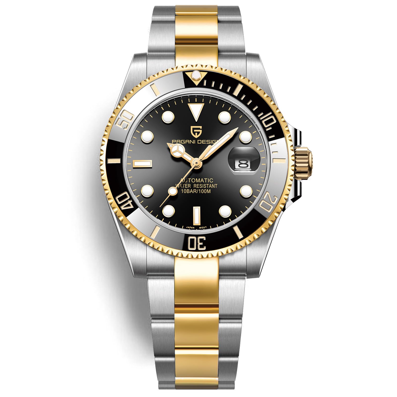 Pagani Design PD1639 Orologio da Uomo Automatico Business Impermeabile Analogico 43mm Giappone Movimento Automatico NH35A Ceramica Rotante Set Cristallo Zaffiro Acciaio Lusso Orologio.