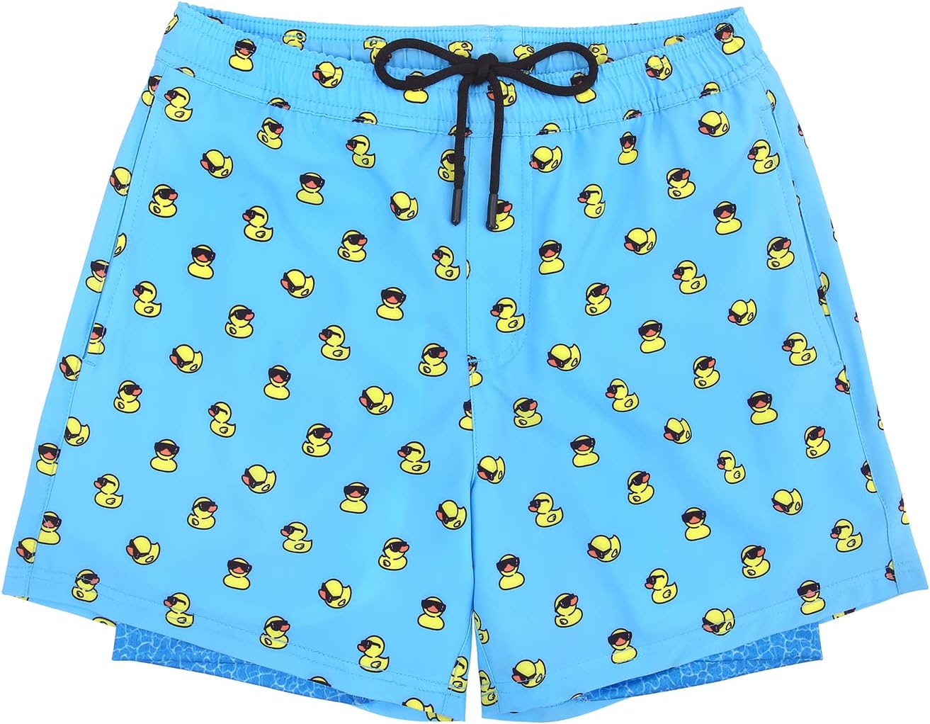LRD Men's Swim Trunks with Compression Liner 5 Inch Inseam Quick Dry Swim Shorts