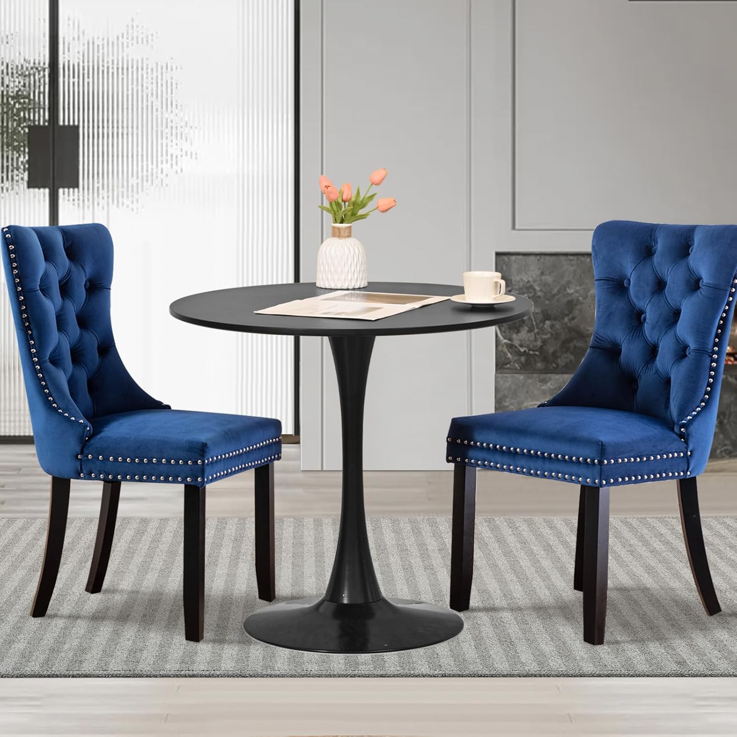 Amazon.com - SoarTalent 3-Pieces 31.5" Round Dining Table Set for 2 ...