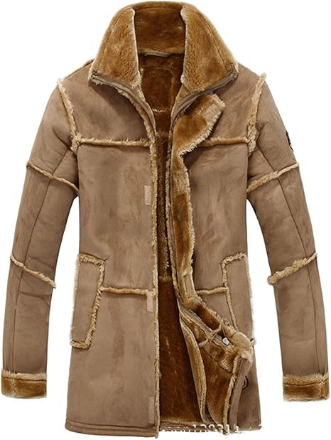 faux suede shearling jacket