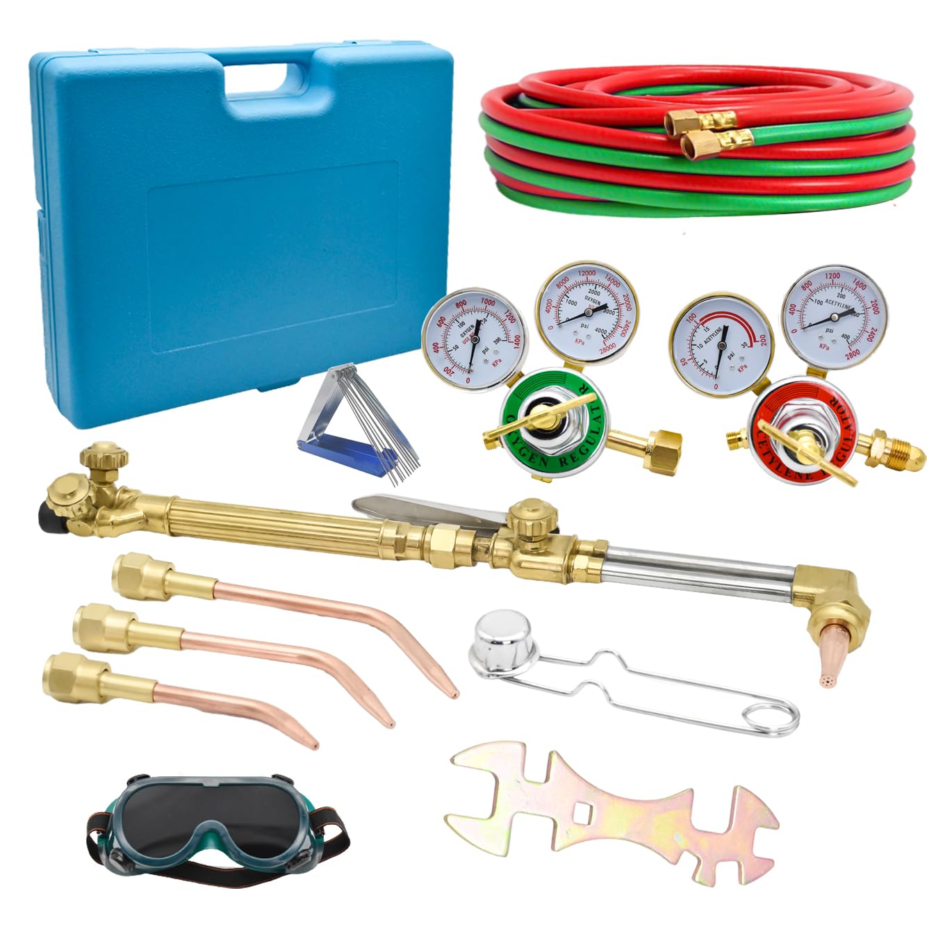Oxy Kit Oxygen & Welding Kit, Oxyacetylene Cutting Brazing Torch Set ...