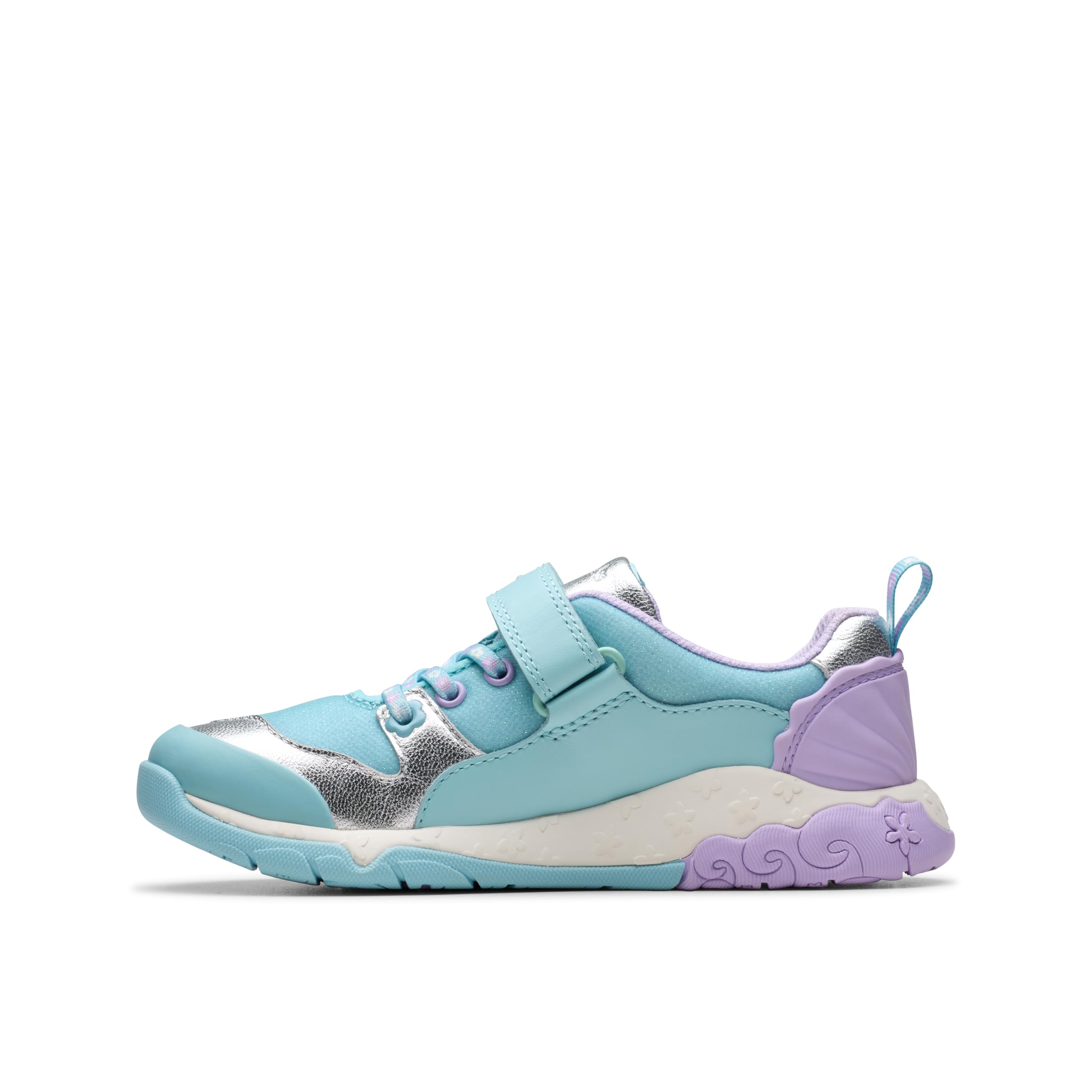 Clarks Tidal Shell K. Sneaker, Light Blue Combi, 8.5 UK