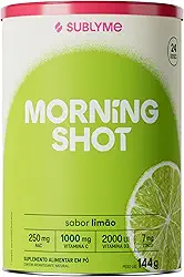 Morning Shot sabor Limão - Classic Size (144g) - Sublyme | Suplemento em Pó com Vitamina C, Vitamina D, Própolis e Cúrcuma | Efeito Anti-Inflamatório, Auxílio à Imunidade, Ação Antioxidante, Aporte de Vitaminas e Minerais.