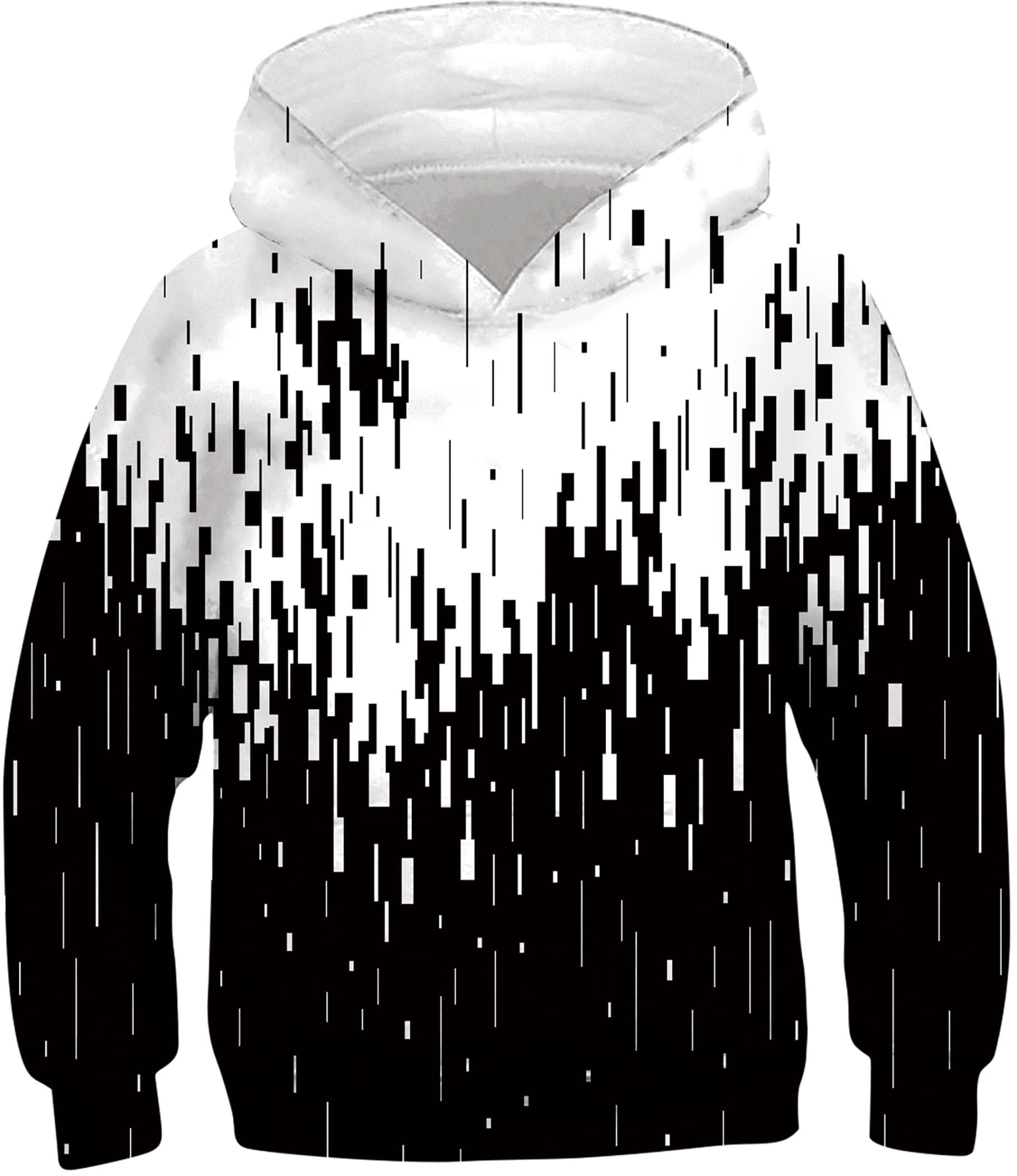 RAISEVERN Kids Hooded Sweatshirt 3D Pullover Hoodie for Girls Boys with Pocket for 6-16 Years