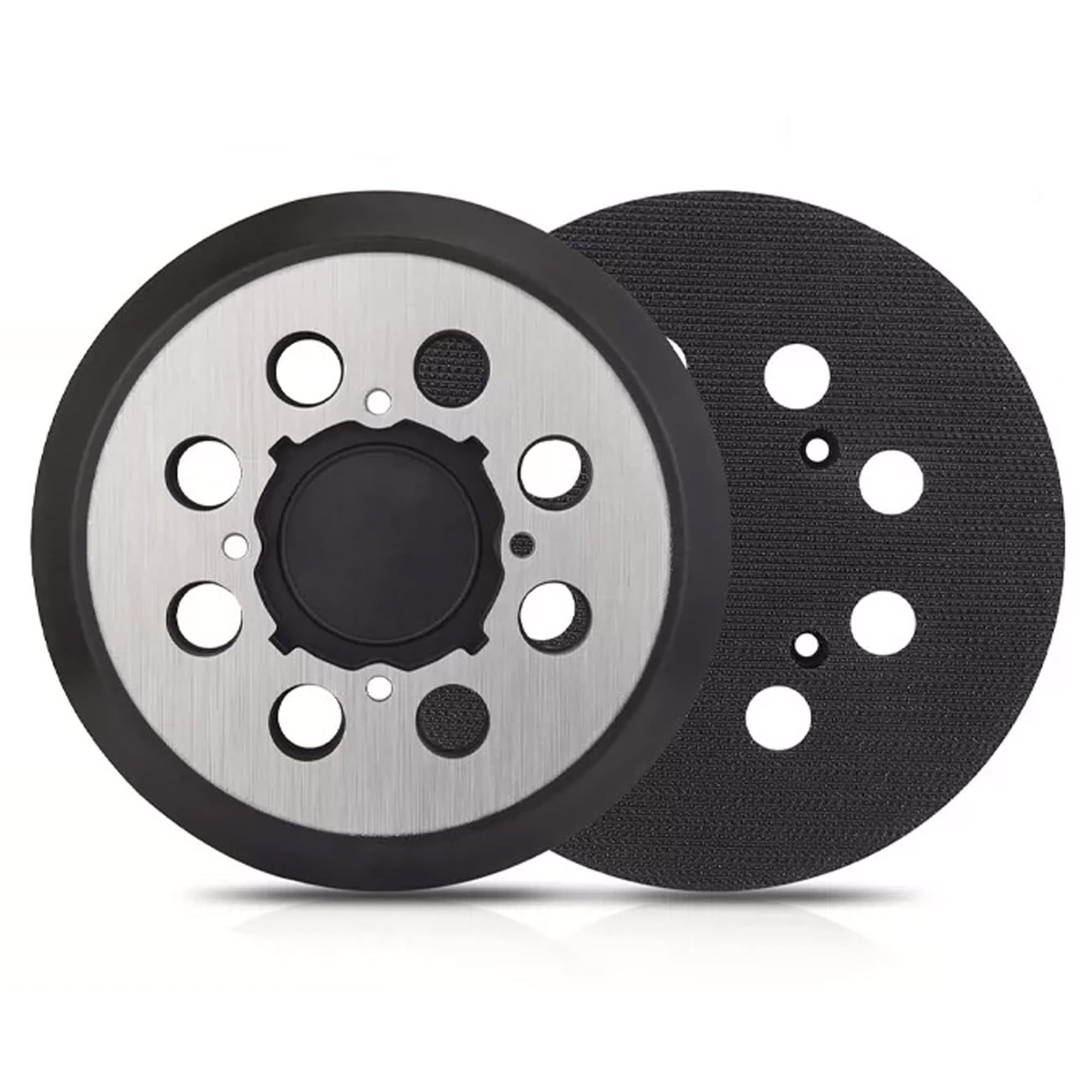 2 sztuki podkładki szlifierskie, część OEM nr DWE64233, N329079 zapasowa podkładka szlifierska 5 cali 8 otworów 4 otwory na śruby do DeWalt 5" DCW210N DWE6423