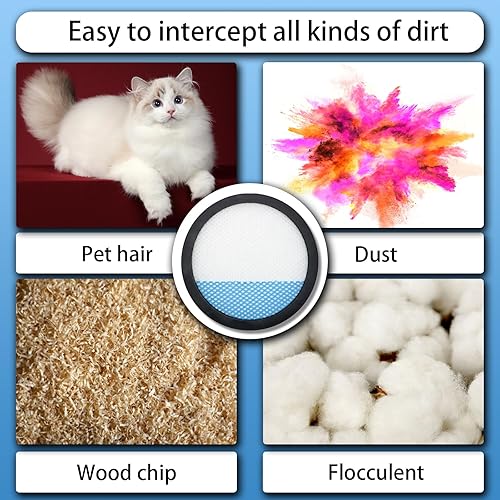 Miniatura 5 de Paquete de 2 filtros de repuesto para aspiradora inalámbrica Ryobi 18V 1 + PBLSV716K, PBLSV716B, PBLSV717K, PBLSV717B, PCL720K, PCL720, Comparar con