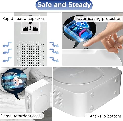 Miniatura 4 de MYOYAY Transformador de voltaje elevador de 3000 W de 110 V a 220 V, convertidor elevador de 110 V a 220 V con protección de disyuntor Control de