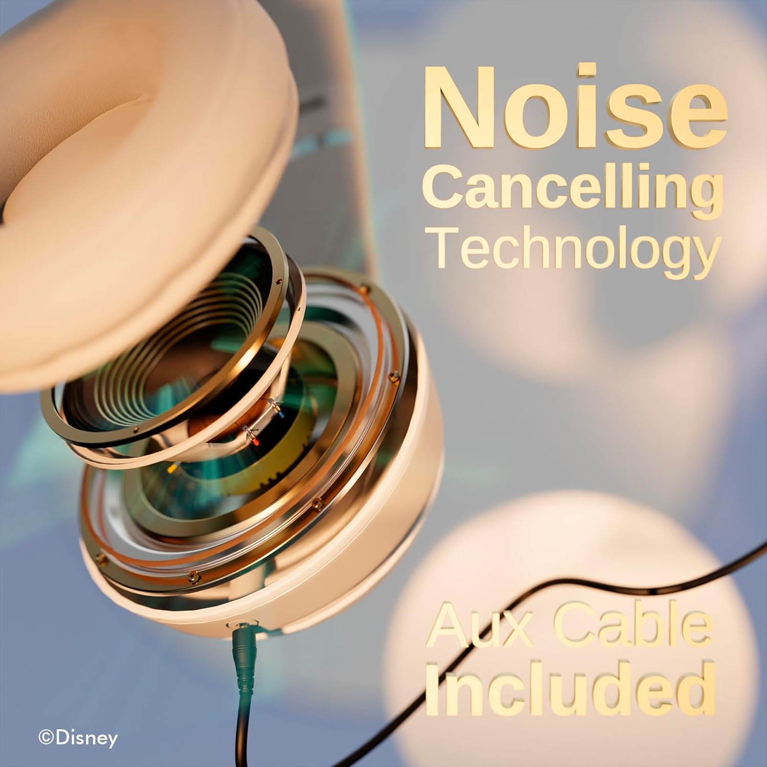 Disney Frozen Bluetooth Headphones - Over The Ear Bluetooth Wireless Headset with Built-in Mic and Up to 15 Hrs Playtime - Disney Frozen Gifts for Women Men All Fans of Olaf, Anna and Elsa Gifts - Image 3