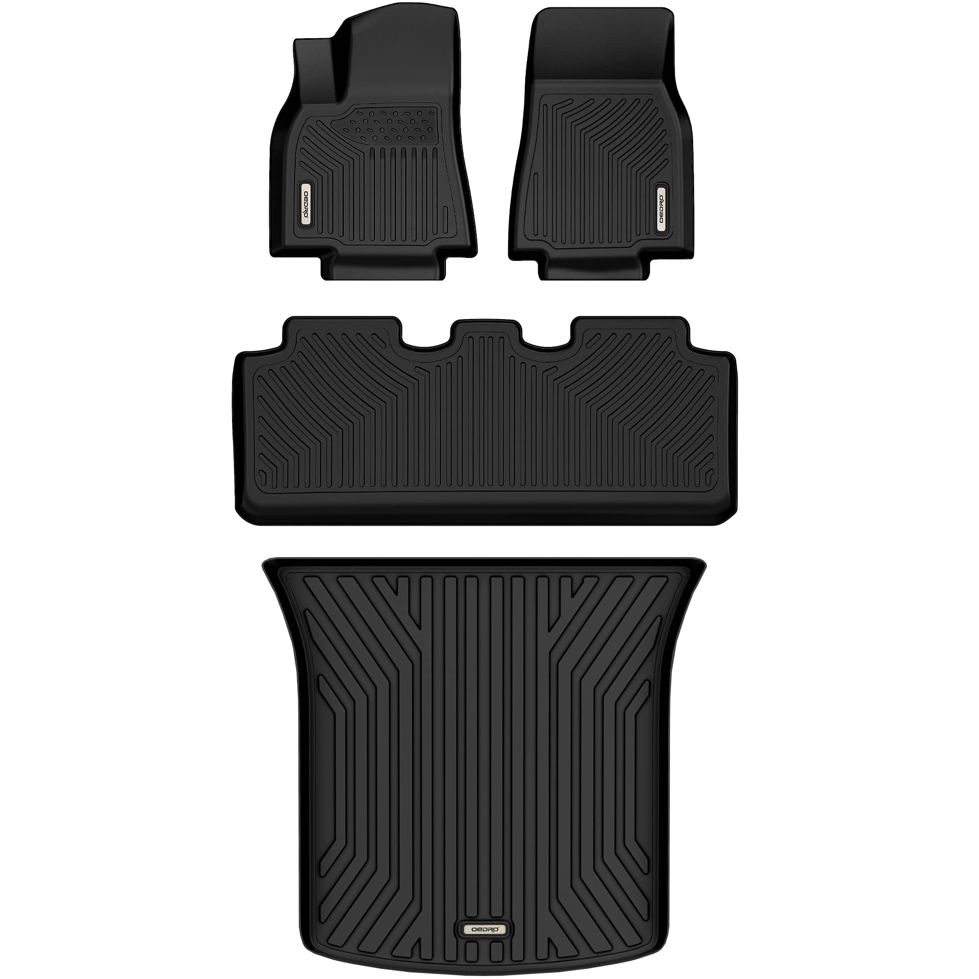 Photo 1 of OEDRO Floor Mats & Cargo Liner Set Compatible with 2020-2023 Tesla Model Y Includes 1st, 2nd Row & Rear Trunk Area Full Set
