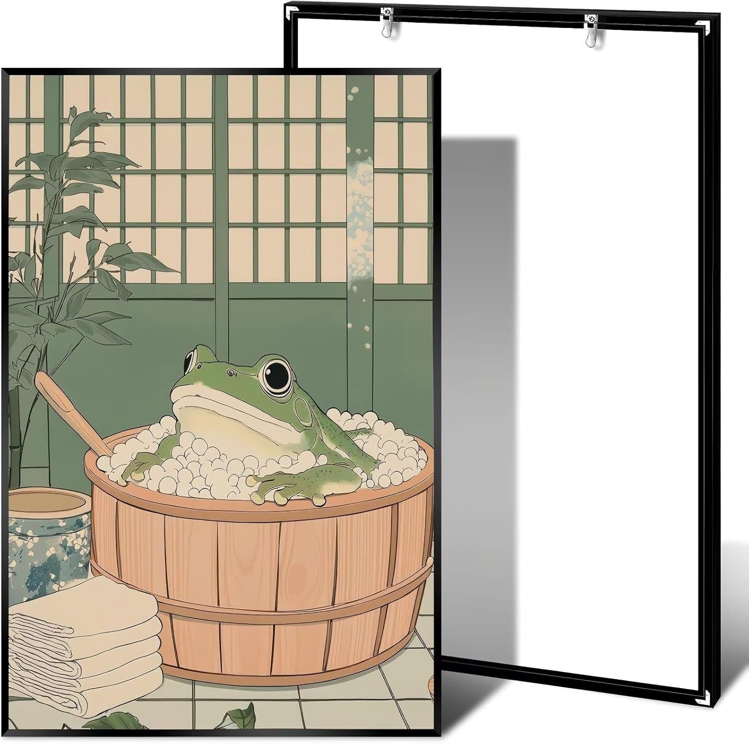 Japanese Style Animal Cartoon Bathroom Decorative Painting