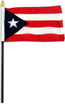 US Flag Store Puerto Rico Flag, 4 by 6-Inch