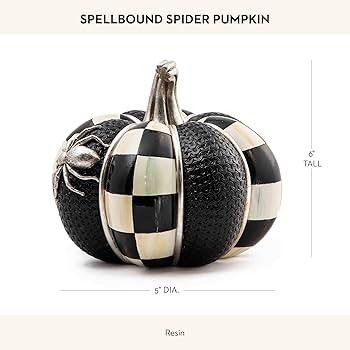 Amazon.com: MACKENZIE-CHILDS Spellbound Spider Pumpkin