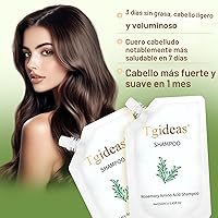 Vista 6 de Tgideas Champú de Aminoácidos de Romero, Champú para el Crecimiento del Cabello para Cabello Ralo en Mujeres y Hombres con Pérdida de Cabello, Zinc