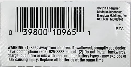 Miniatura 2 de Energizer 2PC 319 SR527SW 1.55V batería de célula de óxido de plata - Hecho en Japón