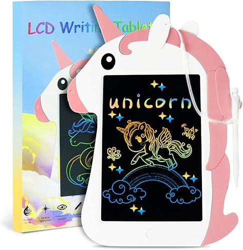 Gifts for 3 4 5 6 Years Old Girls Boys, Unicorn LCD Writing Tablet for Kids, Drawing Tablet Doodle Board, Christmas Birthday Gifts for Kids