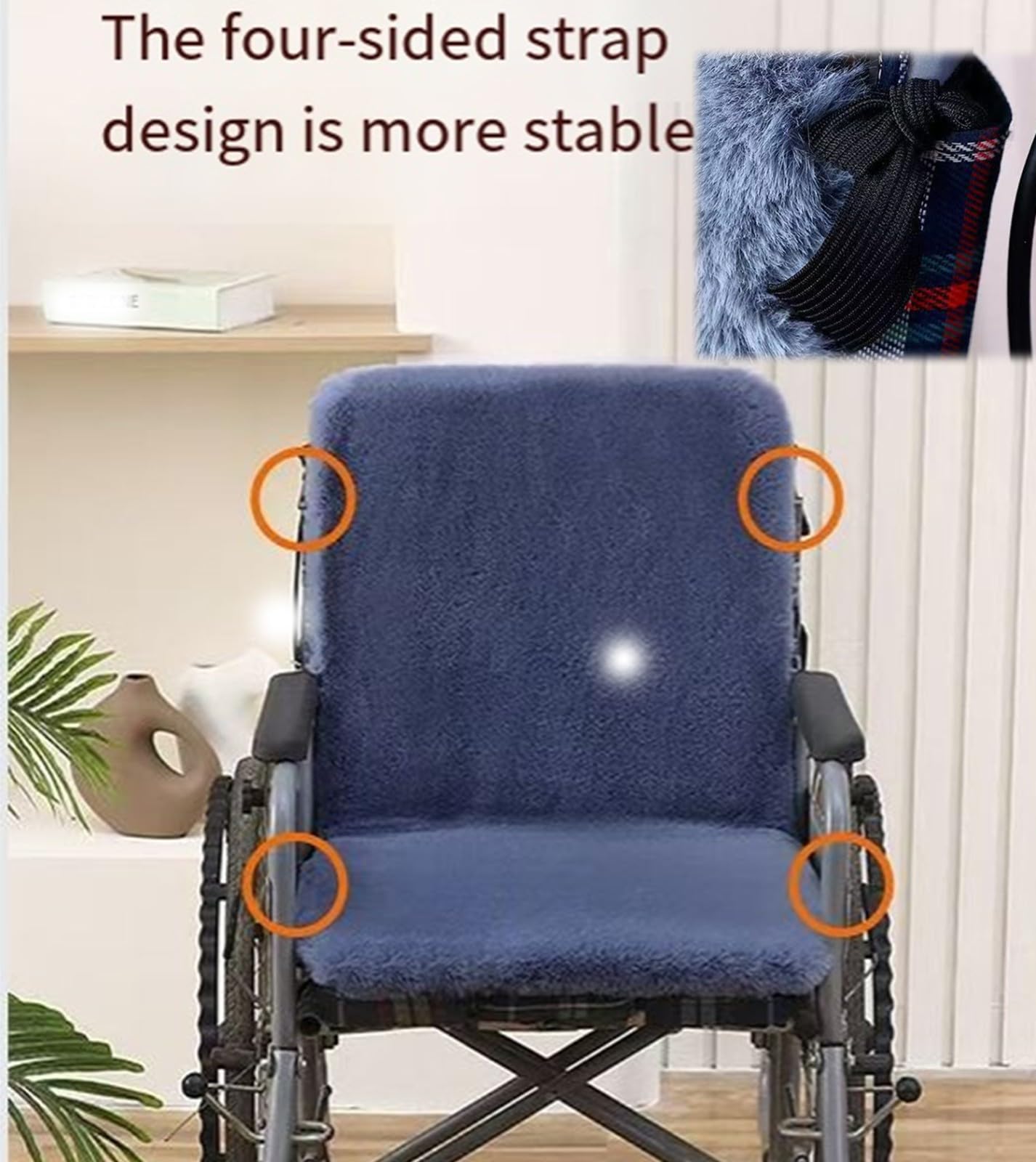 FUELIX Colchón Antiescaras, Cojín Integrado para Silla De Ruedas con Respaldo, Cojín Reductor De Presión, Lavable, Funda para Silla De Ruedas Apoya Coxis Y Espalda