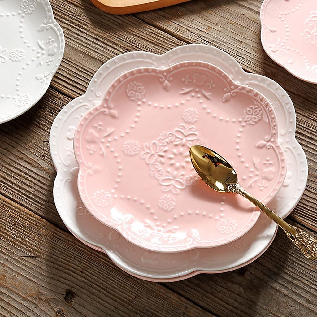Piatti da cucina Piatti piani Set da 3, set di piatti in ceramica da 9,84 pollici per bistecche, insalate, pasta, antipasti e dessert Set di stoviglie lavabili in forno a microonde e lavastoviglie Se