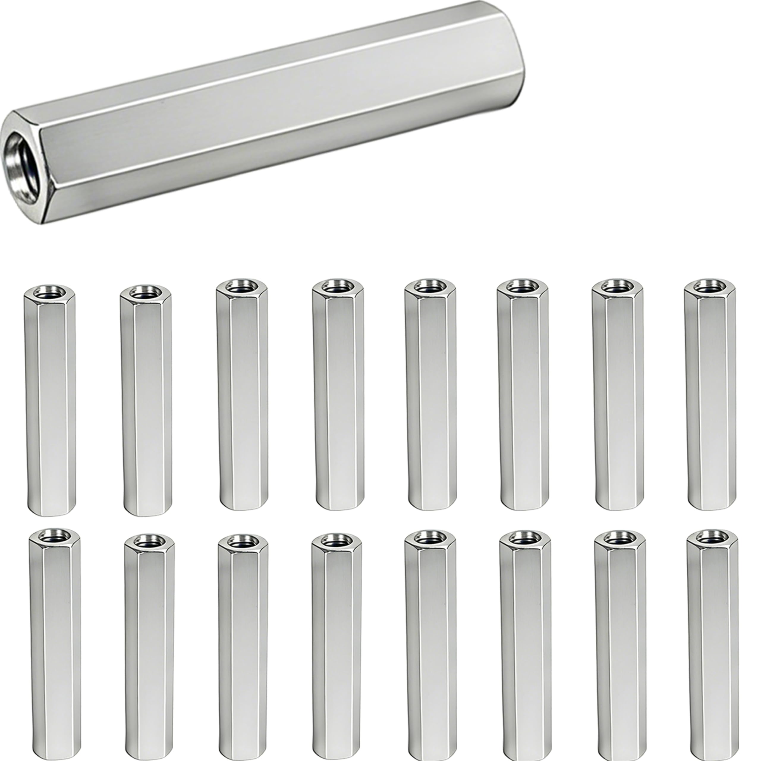 304 Stainless Steel Coupling Nuts - M6 x 1.0 -26 304 Stainless Steel Coupling Nuts - M6 x 1.0 -26