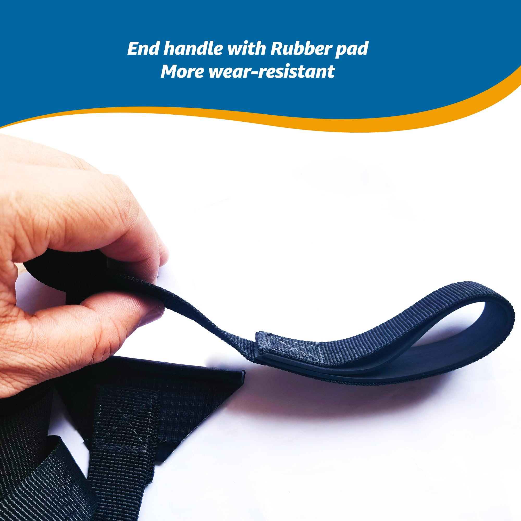 RVeaves RV Awning Pull Straps, 96inches Upgraded RV Camper Awning Parts Pull Down Straps Fits for RV Travel Trailer Camper Awning RV Accessories(2pcs), Black