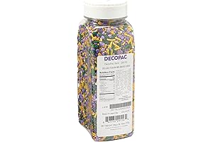 DECOPAC Mardi Gras Deluxe Fusion Mix Candy Sprinkles 26oz