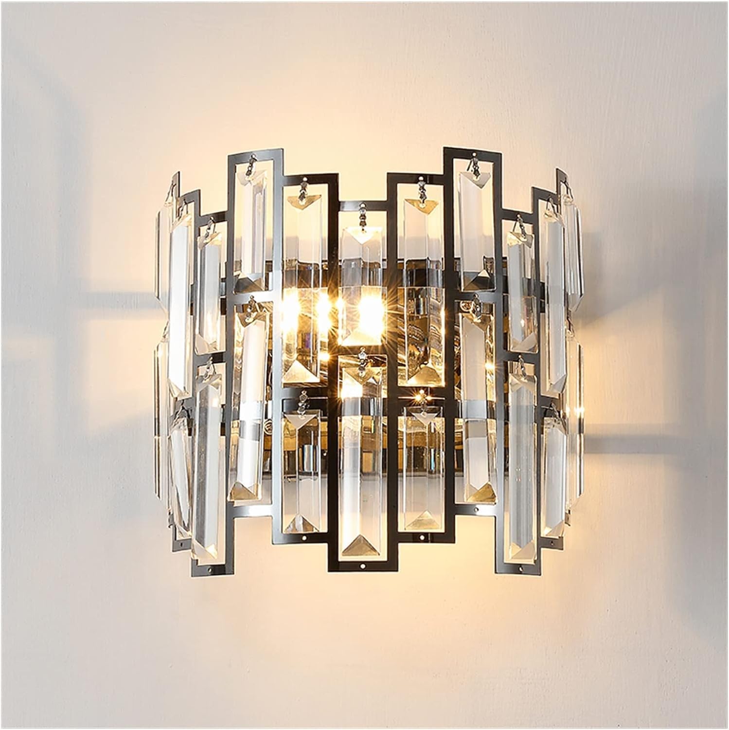 HXYSXHJUO Wall lamp, Copper LED Light Luxury - Crystal Sconce Lamp Compatible with Living Room Restaurant Bedroom Stair Decorative Light, Pendant
