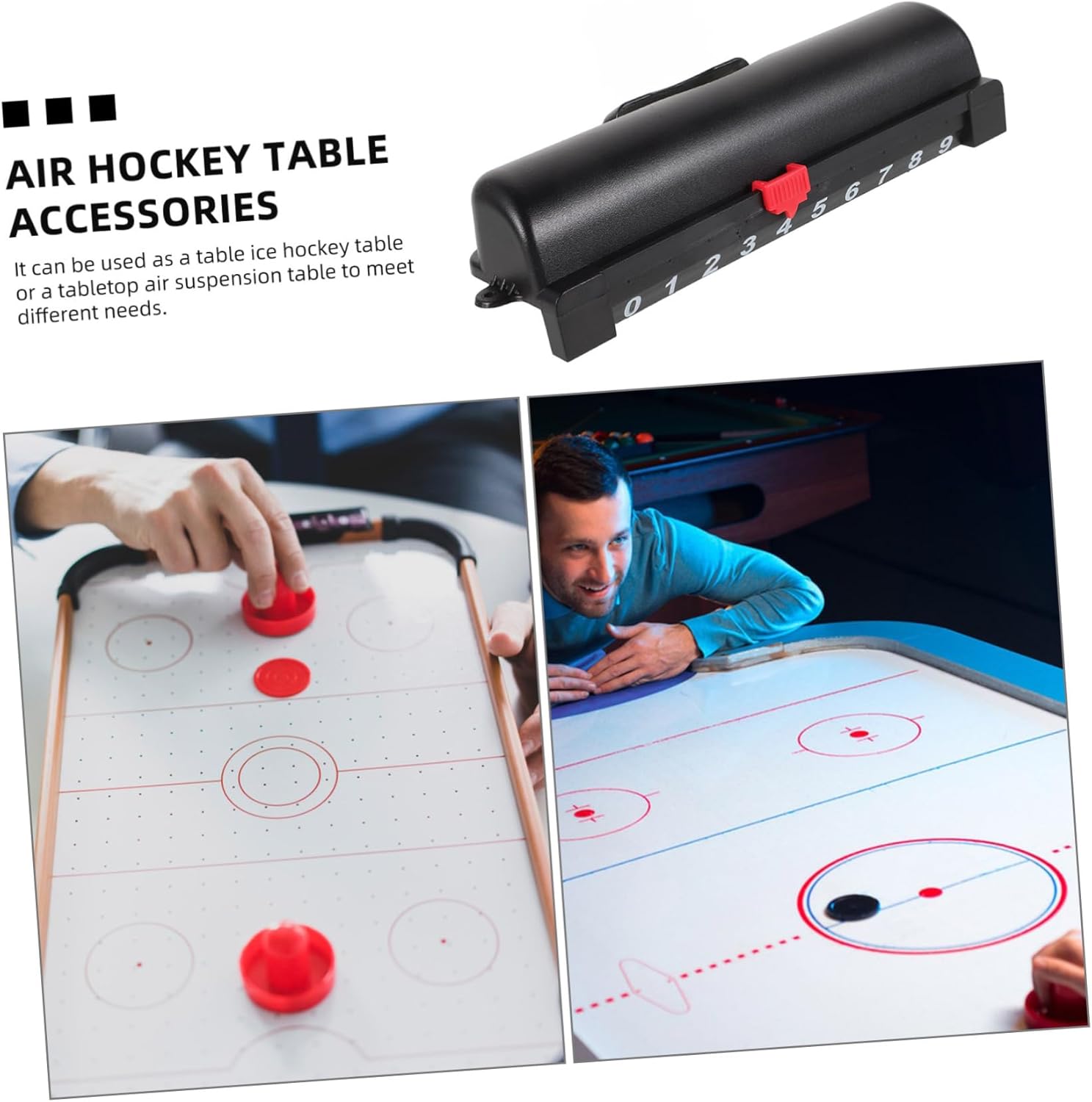 YARNOW Air Hockey Table Counter Hockey Games Scorekeepers Paddles Scoring Tabletop Air Hockey Score Keepers