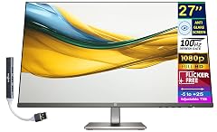 HP Series 5 527da 27 IPS FHD Monitor with 5ms Response Time Anti-Glare Flicker Free 300 nits Brightness