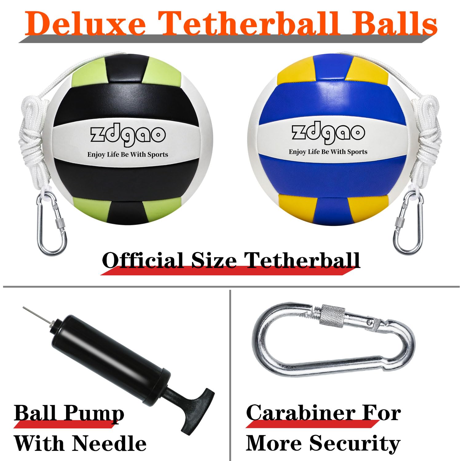 Snapklik.com : YDDS Tetherball And Rope, Replacement Tether Ball