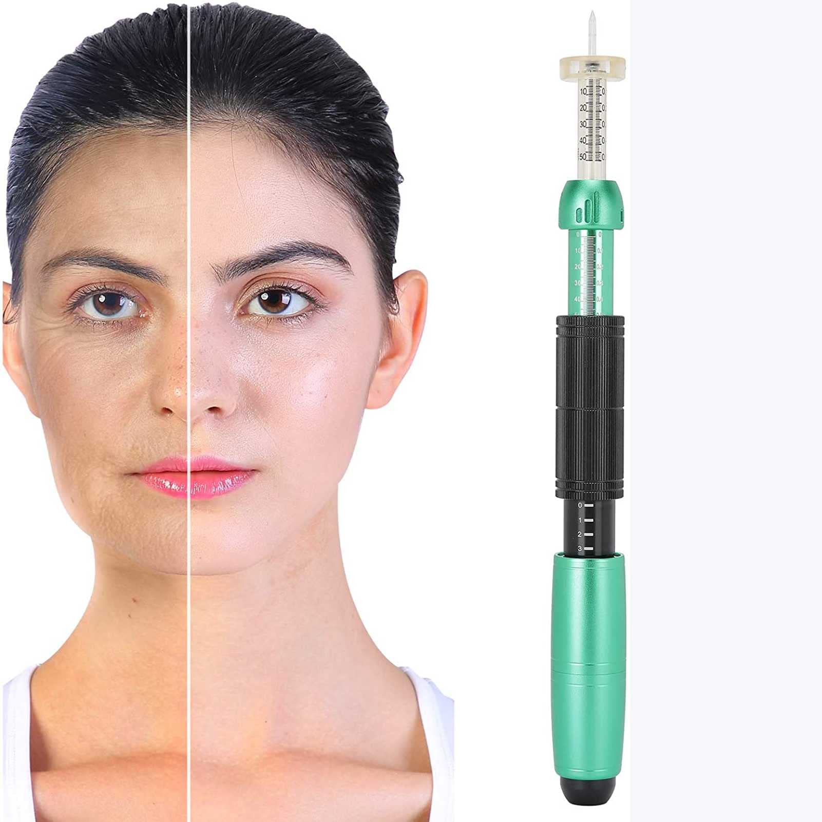 Amazon | 2 In 1高圧ヒアルロン酸ペン、ツーヘッド0.3ml＆0.5ml 