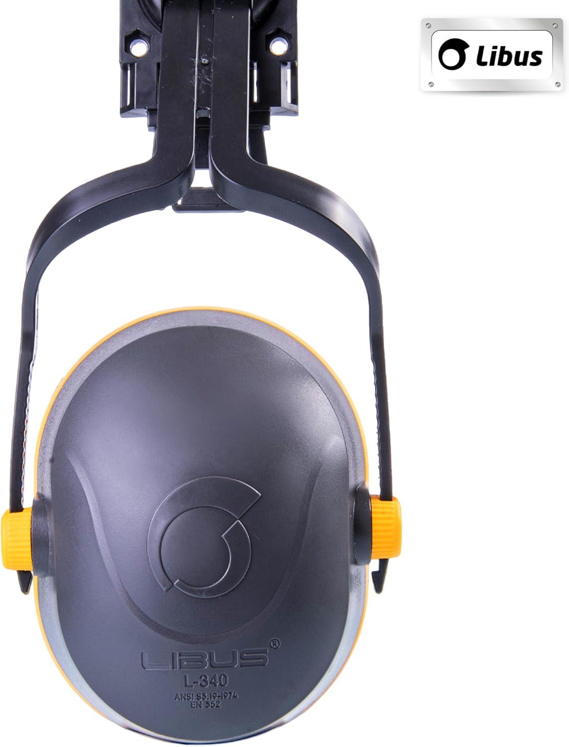 LIBUS Forestry Safety Kit – Integrated Face, Hearing & Head Protection Set with Mesh Face Shield, L-340 Ear Muffs, Chin Strap & High-Visibility Helmet for Industrial Outdoor Use