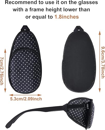 Miniatura 4 de Parche de seda para ojos de 6 piezas para adultos y niños, para cubrir cualquiera de los parches individuales de cubierta de cristal suave