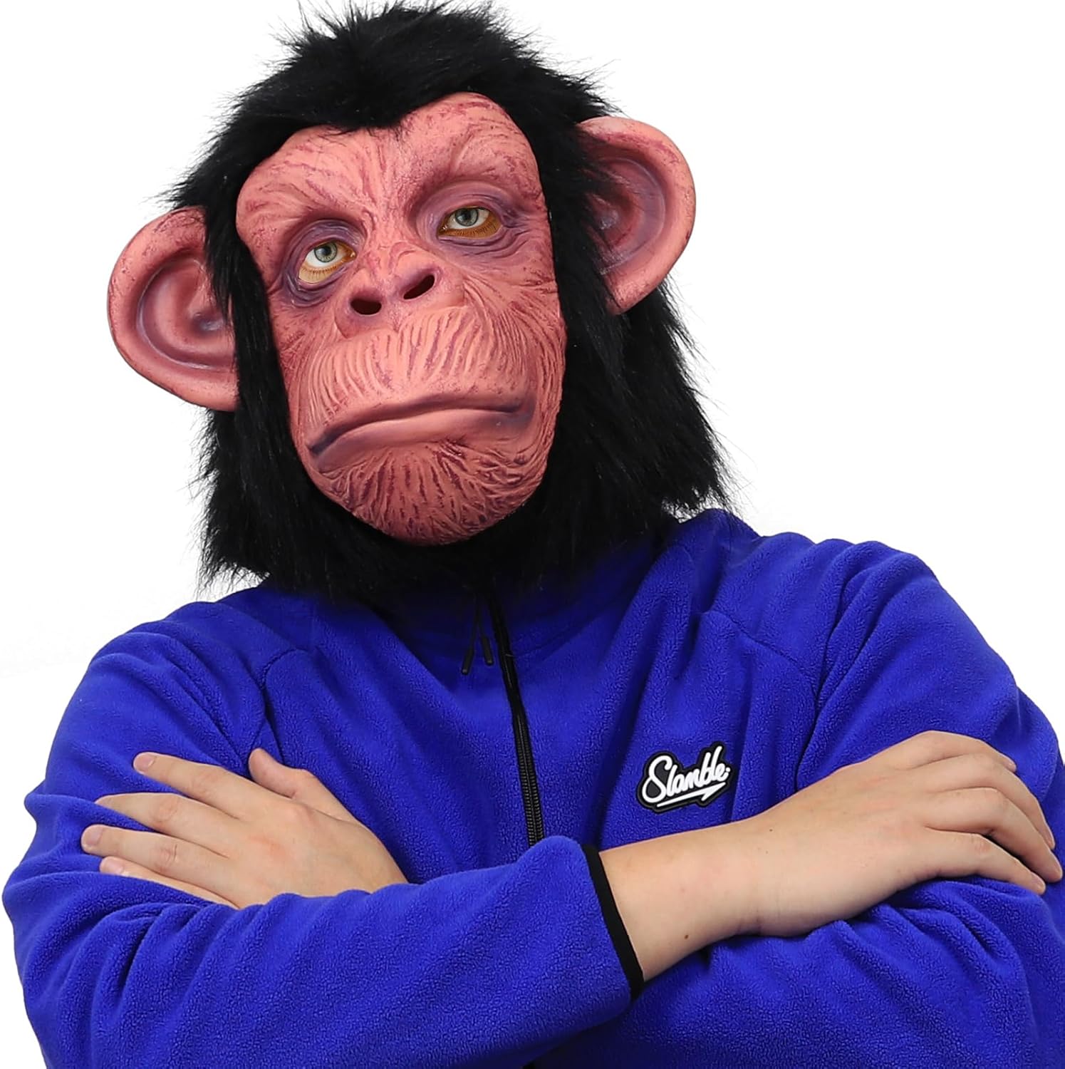 Monkey Mask Full Head Animal Mask for Halloween Costume Party Carnival Prop Latex mask, Adult - Image 3