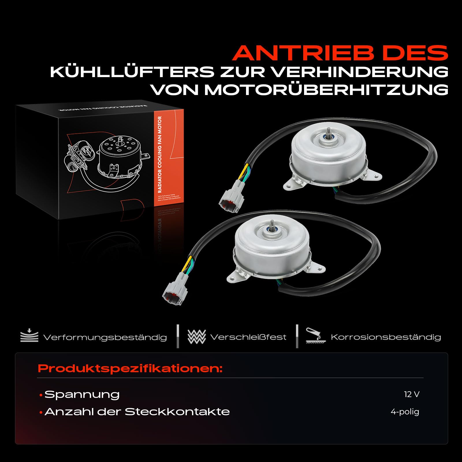 Frankberg 2 x wentylator, chłodzenie silnika, silnik elektryczny, benzynowy, kompatybilny z G sedan 3,5 l, 2002-2006 350 Z Coupe Z33 3,5 l, 2002-2007, zamiennik # 21487CD00A
