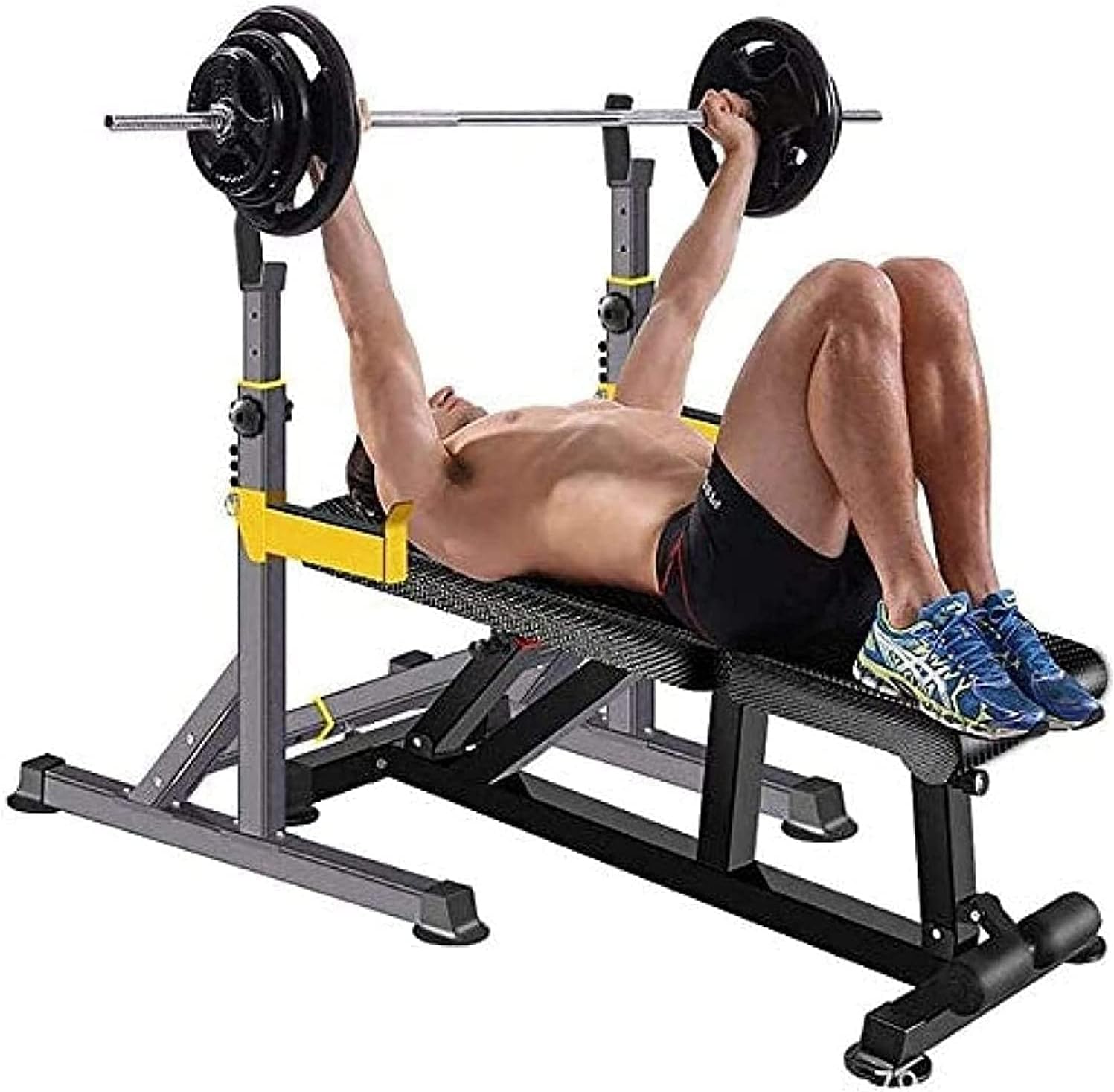 Rack Squat Stand Home Weights Barbell Support Pull Ups Multi Function Single Parallel Bench Press Fitness Structure Sports