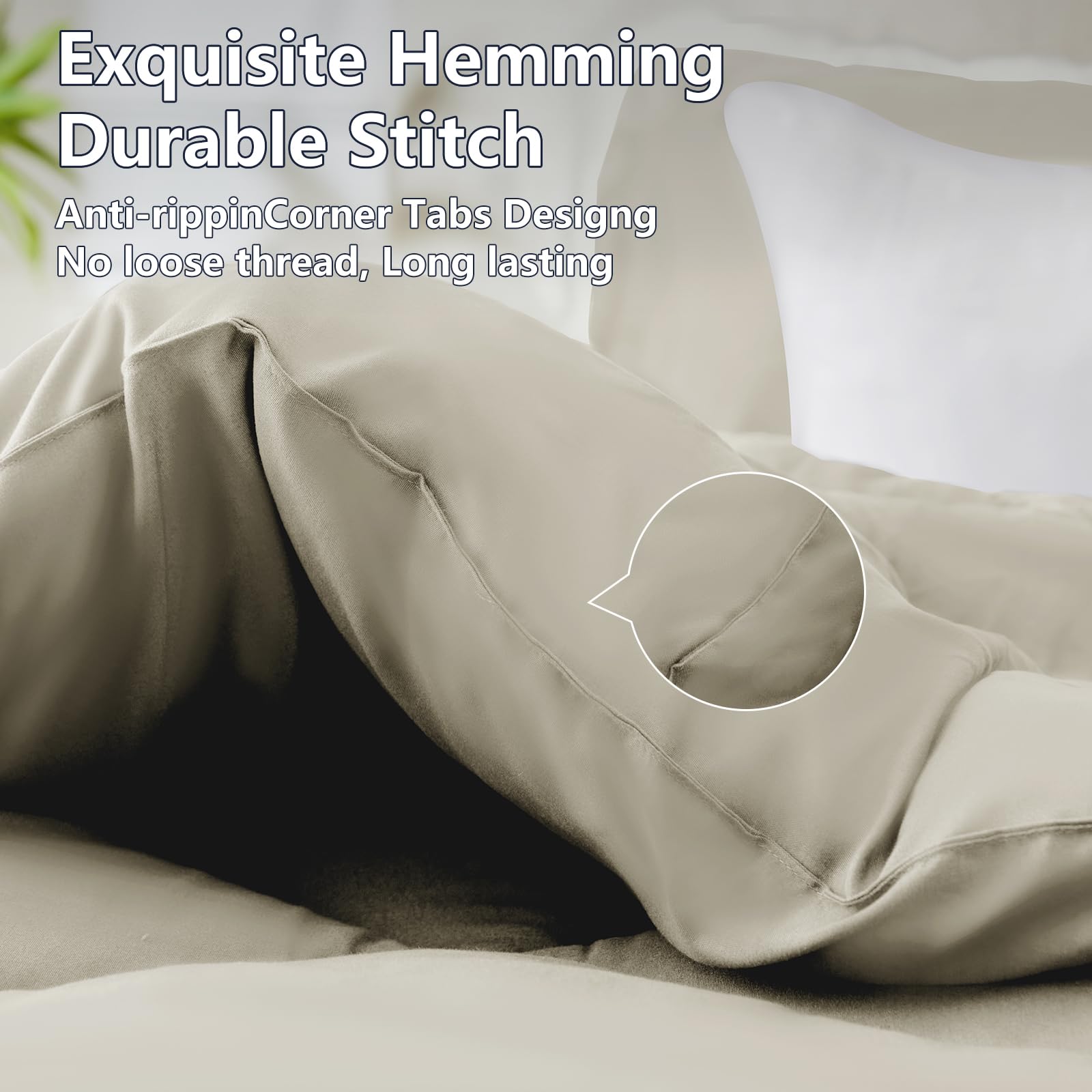WAVVE Piumino Letto Singolo 155x220 cm Invernale 450 gr/mq - Piumone Pesante Caldo da Letto 90x200, Trapunta 220x155 in Microfibra Sintetica, Beige