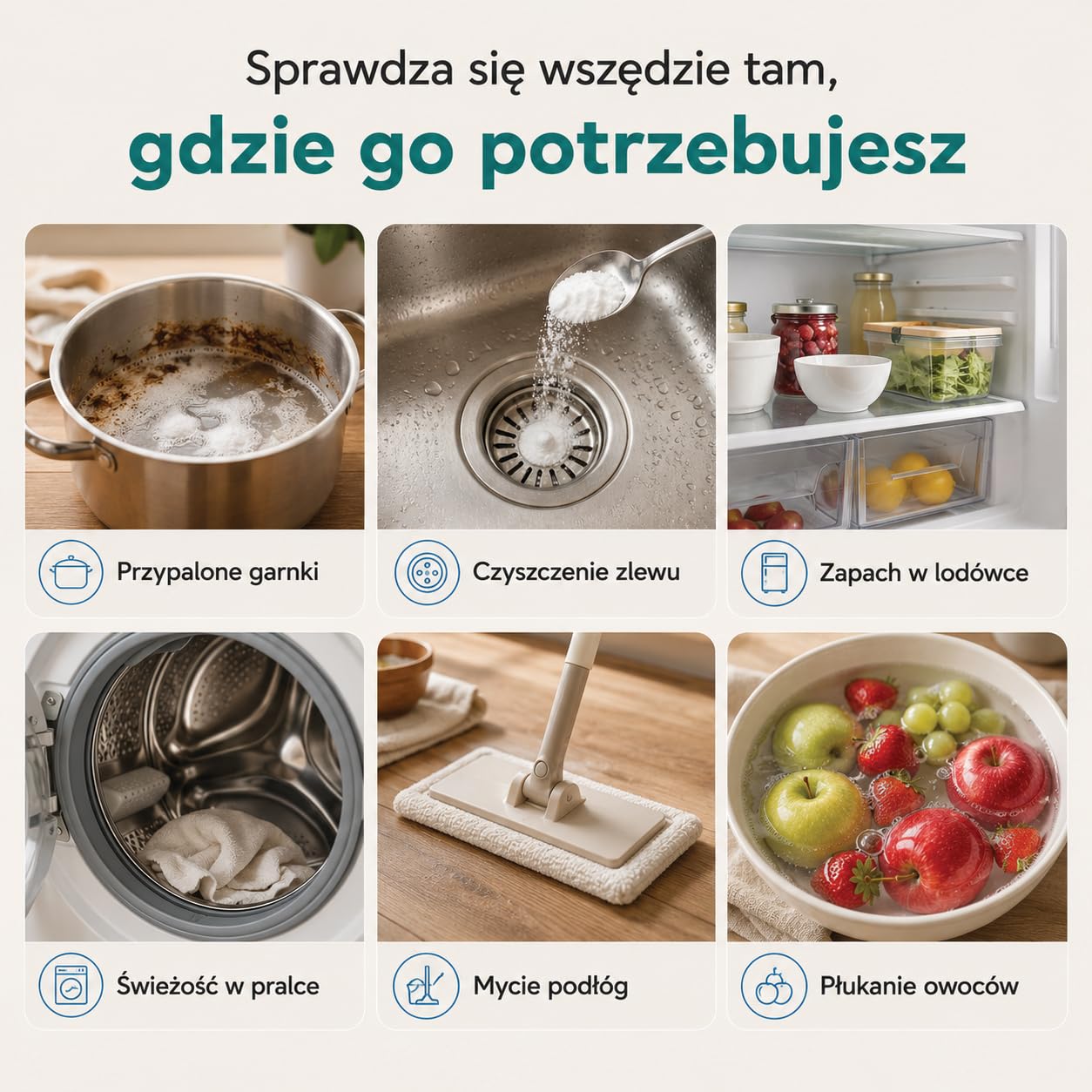 GiDeli Soda Oczyszczona Spożywcza 25kg – Wodorowęglan sodu w proszku bez dodatków – Idealna do gotowania, pieczenia, prania i sprzątania – Wszechstronne zastosowanie w gospodarstwie domowym