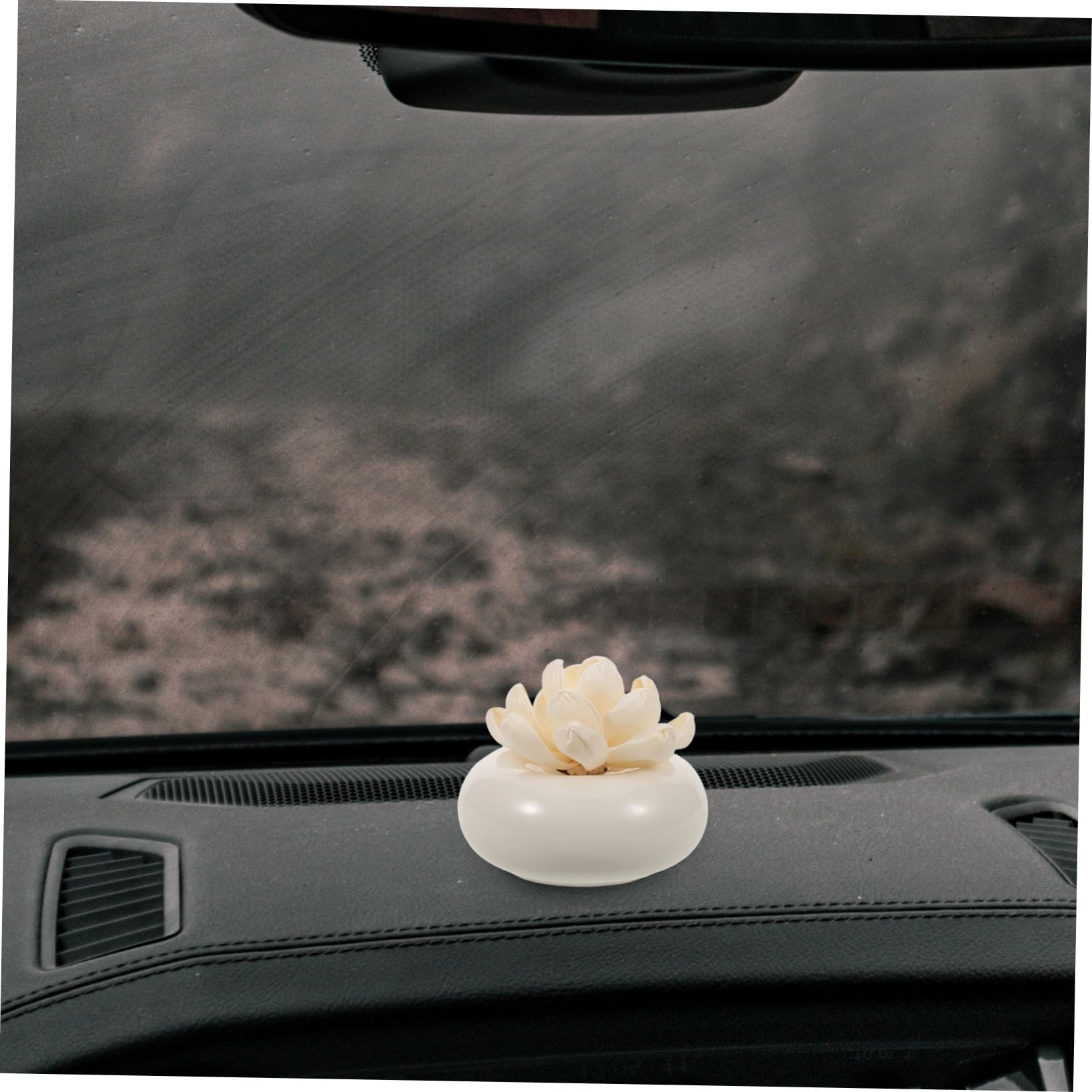 Diffusore Passivo in Ceramica Bianca per Oli Essenziali | Assorbimento Olio, Formato Portatile, per Piano D'appoggio e Stanza Piccola