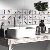 Vista 45 de Alwayspon Adhesivo de vinilo autoadhesivo para despegar y pegar, transferencias de azulejos de pared autoadhesivos pegatina decorativa