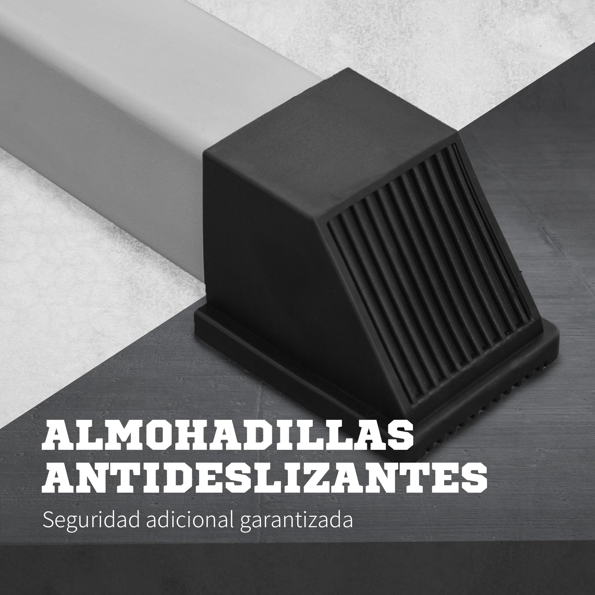HOMCOM Soporte para Barras de Pesas Altura Ajustable 200 kg Plata Negro | Rack Musculación, Marco de Acero, para Entrenamiento en Gimnasio Casa
