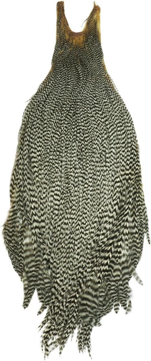 TIEMCO 91233 Mets Cock Neck Fly Material #2 1/2 Grizzly