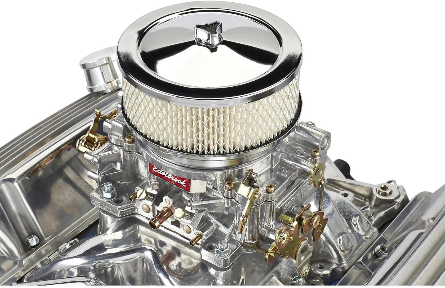 6-3/8 Inch Chrome Cleaner, 4 Barrel Carb, 5-1/8 Inch Neck 5504346